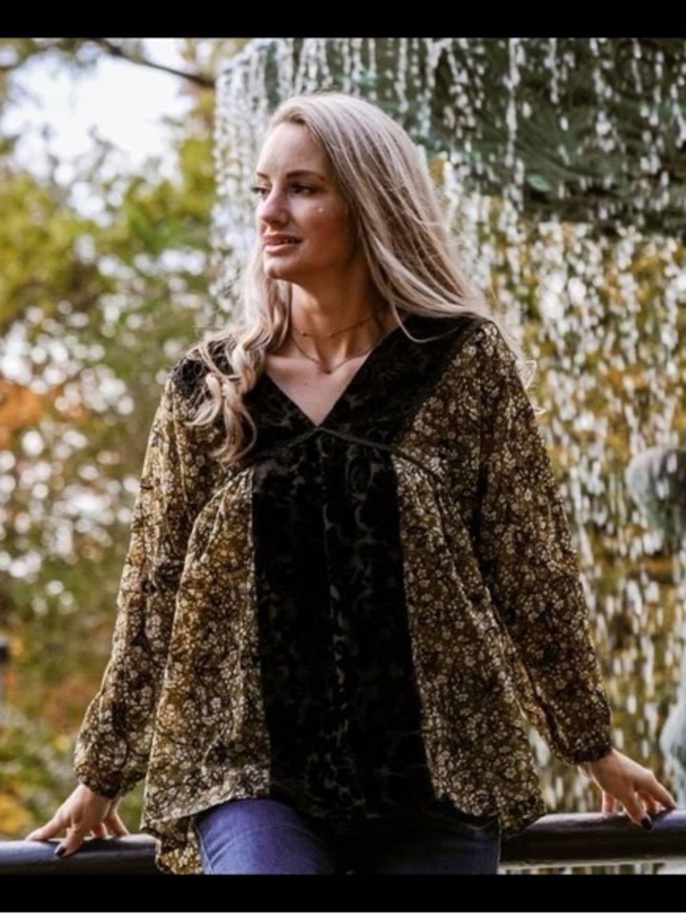 POL Bohemian Whimsy Tunic in Size Large